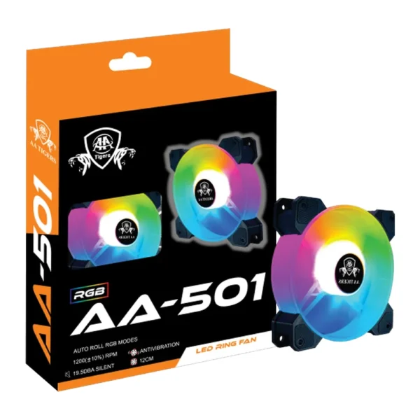 AA-Tigers AA-501 120mm RGB LED Ring Case Fan