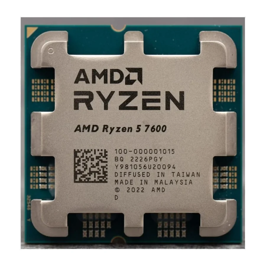 AMD Ryzen 5 7600 6-Core 12-Thread AM5 Zen 4 Desktop Processor (Tray)