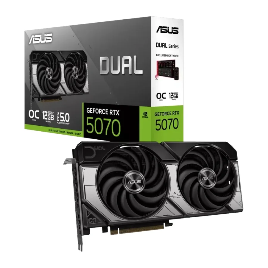 Asus Dual GeForce RTX 5070 12GB OC Graphics Card