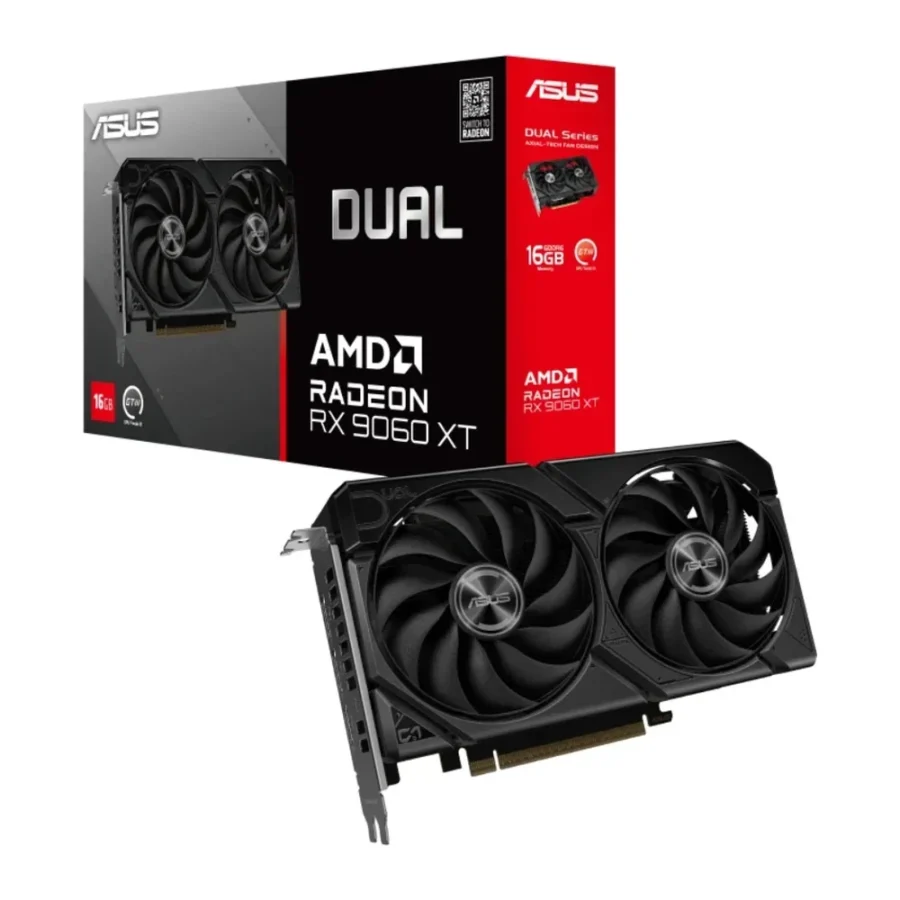 ASUS Dual Radeon RX 9060 XT 16GB Graphics Card