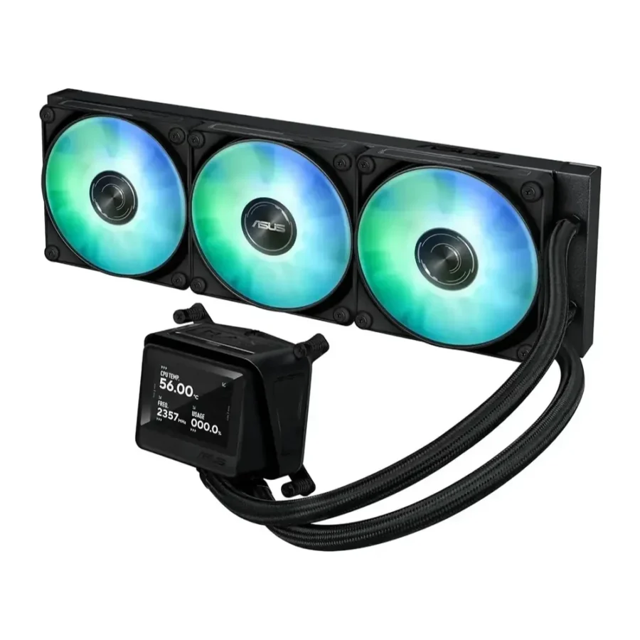 ASUS Max Gaming LC 360 ARGB LCD 360mm AIO CPU Liquid Cooler Black