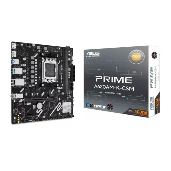 ASUS Prime A620AM-K-CSM AM5 DDR5 Micro-ATX Motherboard