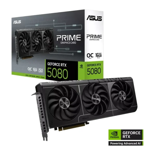 ASUS Prime GeForce RTX 5080 OC Edition 16GB GDDR7 Graphics Card