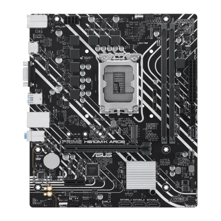ASUS Prime H610M-K ARGB Intel LGA1700 DDR5 Micro-ATX Motherboard