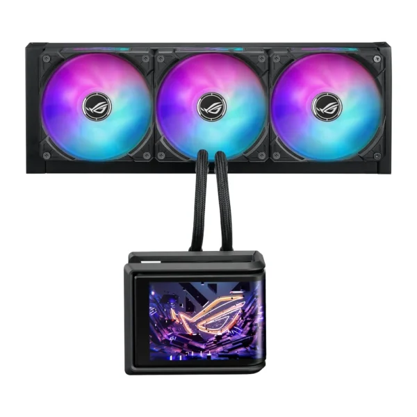 ASUS ROG Ryuo IV SLC 360 ARGB 360mm AIO Liquid CPU Cooler with 6.67-Inch AMOLED Display