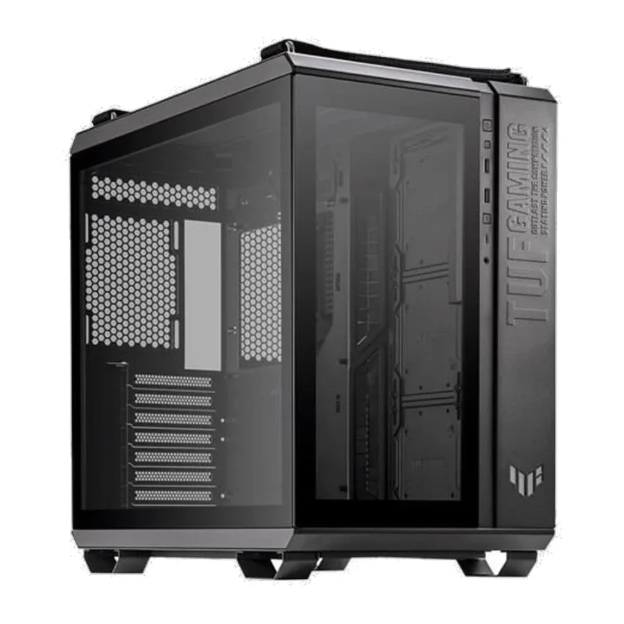 ASUS TUF Gaming GT502 Dual-Chamber Tempered Glass ATX Mid-Tower Case Black