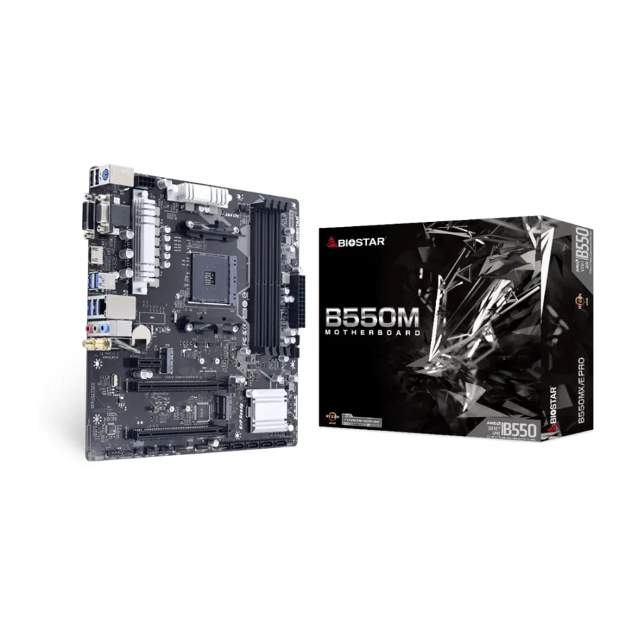 BIOSTAR B550MX/E PRO DDR4 AMD AM4 microATX Motherboard