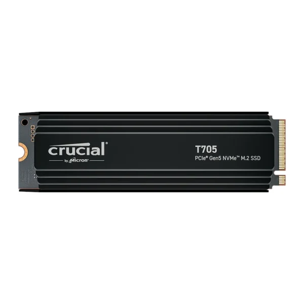 Crucial T705 1TB-4TB M.2 PCIe Gen5 NVMe SSD with Heatsink