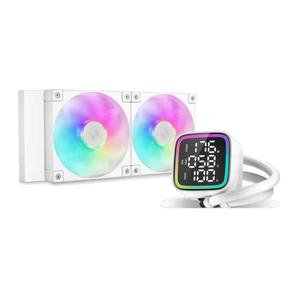 DeepCool LD240 WH ARGB CPU Liquid Cooler with Status Display