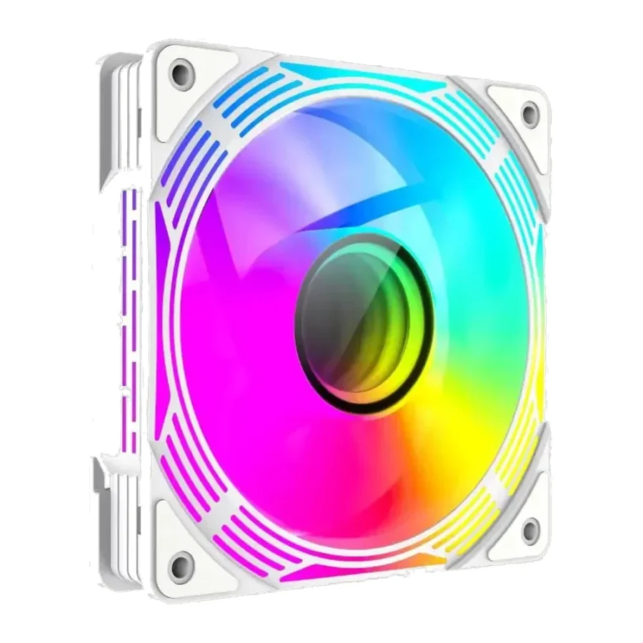 GameMax FN12A-C8I-RW 120mm ARGB PC Case Fan White