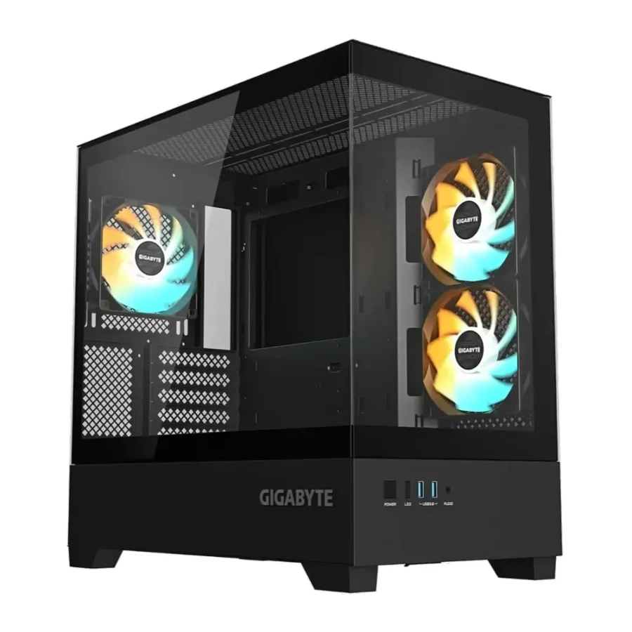 Gigabyte C201 Panoramic Black ARGB Mid Tower Gaming Case