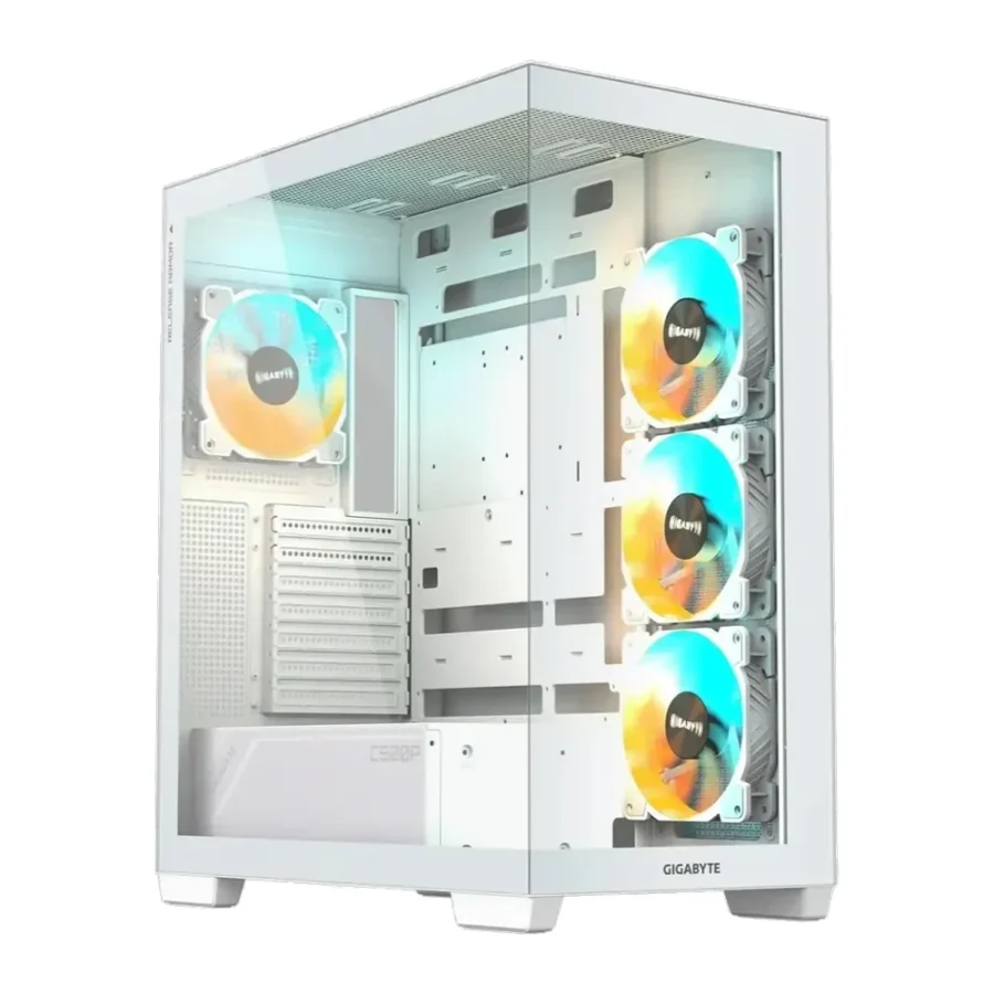 Gigabyte C500 Panoramic Stealth Ice Mid Tower Case, White