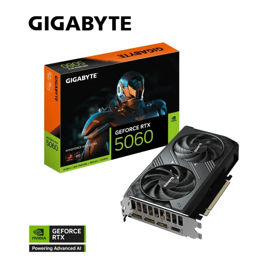 Gigabyte GeForce RTX 5060 Windforce Max OC 8GB GDDR7 Graphics Card