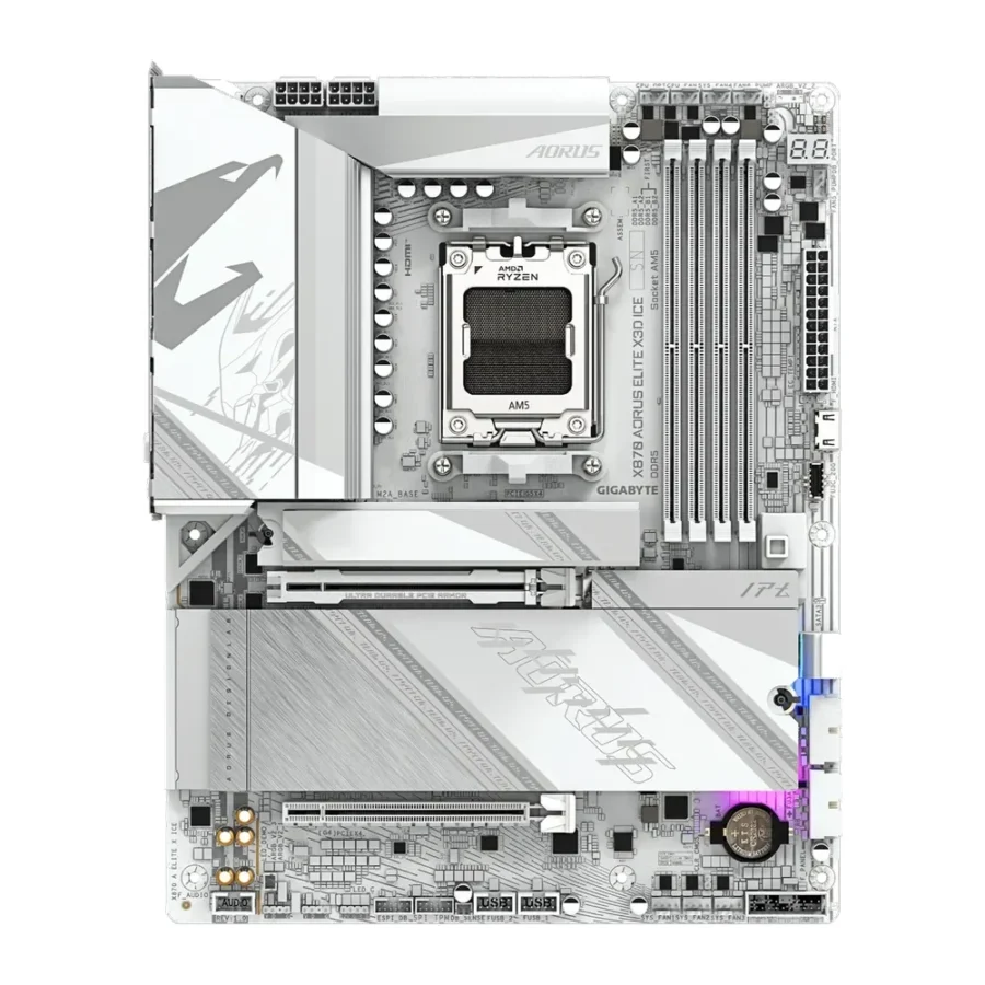 Gigabyte X870 AORUS Elite X3D ICE DDR5 AMD AM5 ATX Motherboard