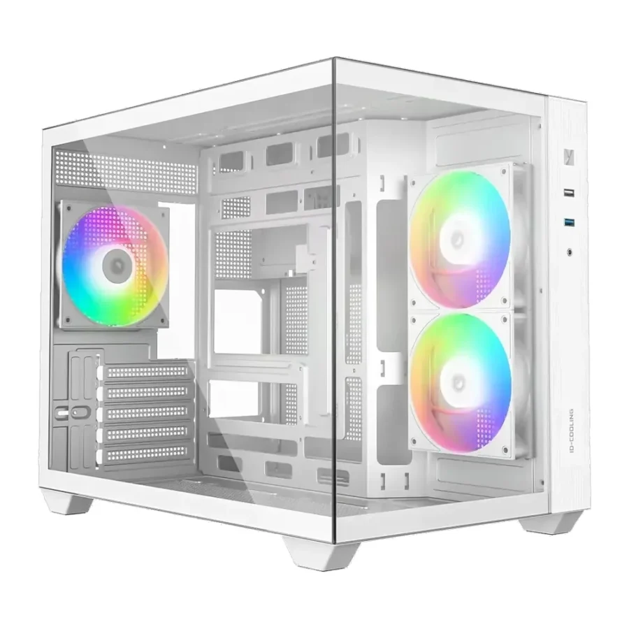 ID-Cooling VIEW 500 ARGB White Micro-ATX Case