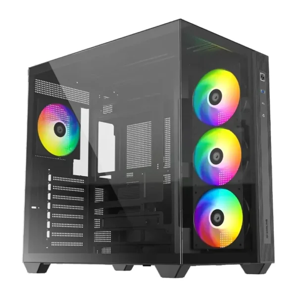 ID-Cooling VIEW 510 ARGB Black ATX Mid-Tower Case