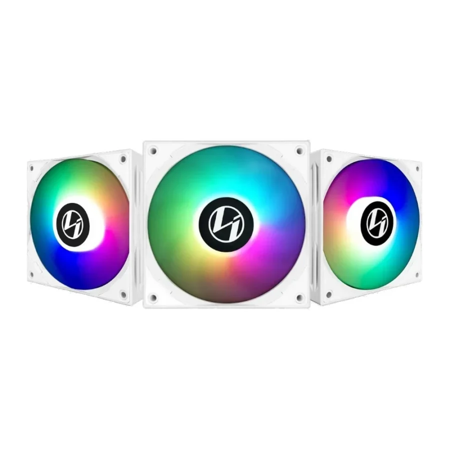 Lian Li ST120 White ARGB 120mm High Static Pressure Fan 3-Pack