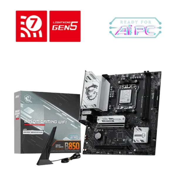 MSI B850M Gaming WiFi DDR5 AMD AM5 microATX Motherboard (Used)