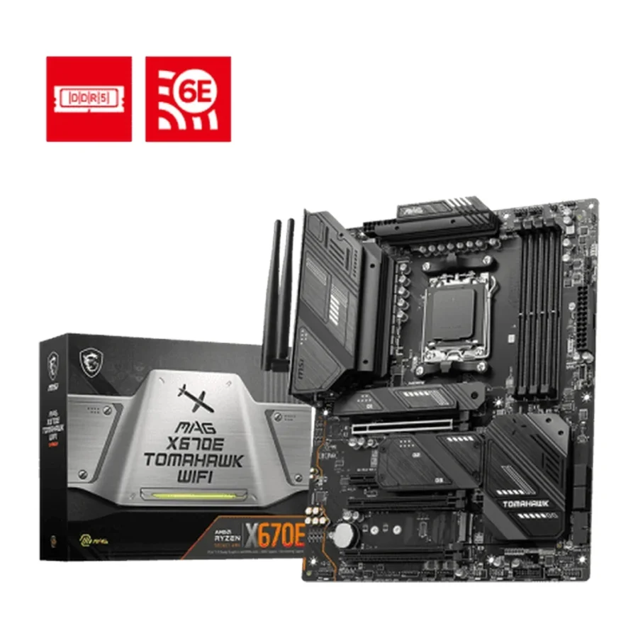 MSI MAG X670E Tomahawk WiFi DDR5 AMD AM5 ATX Motherboard (Used)
