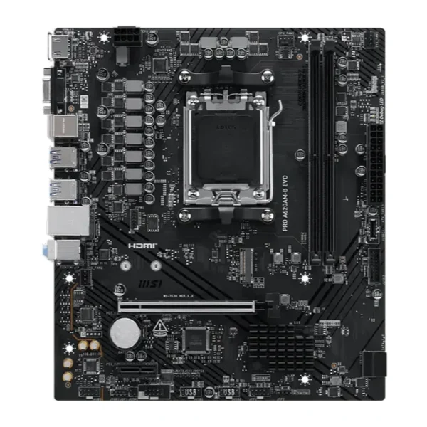 MSI PRO A620AM-B EVO DDR5 AMD AM5 microATX Motherboard