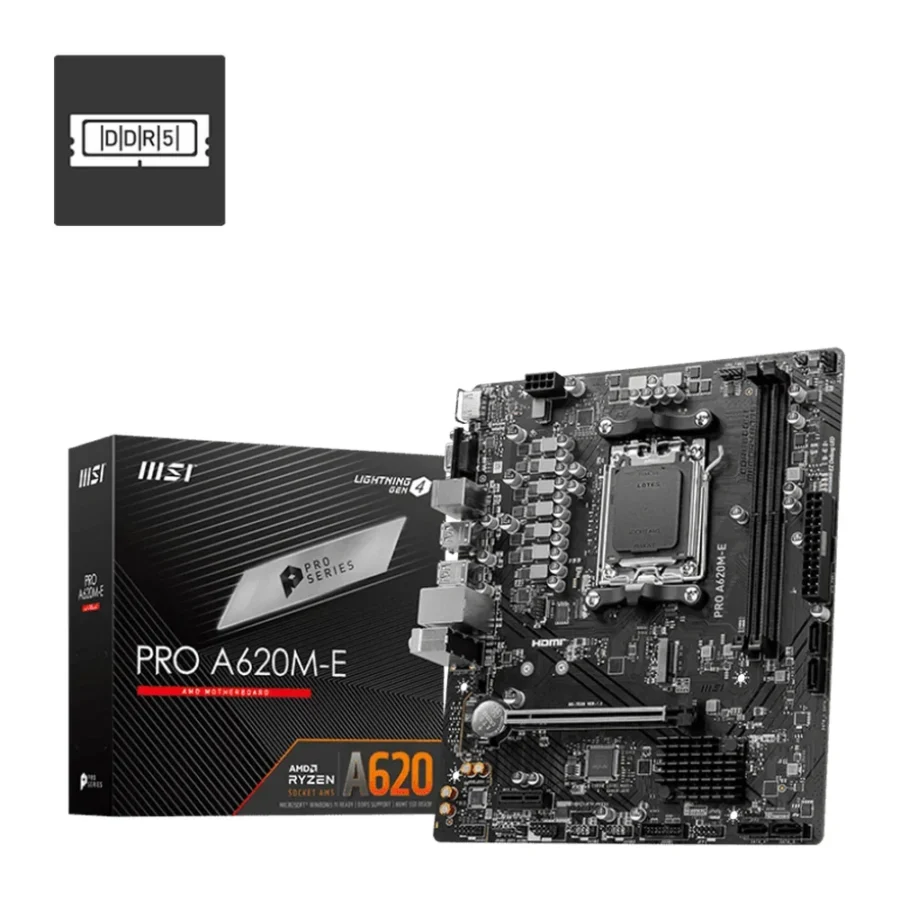 MSI Pro A620M-E AM5 DDR5 Micro-ATX Motherboard (Used)
