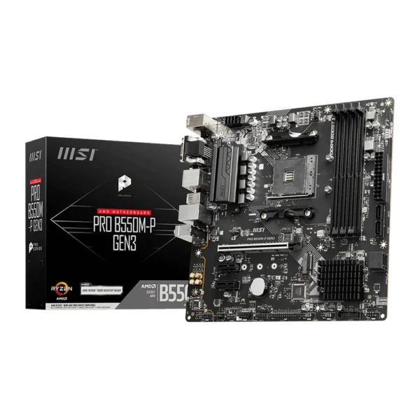 MSI PRO B550M-P GEN3 DDR4 AMD AM4 microATX Motherboard (Used)