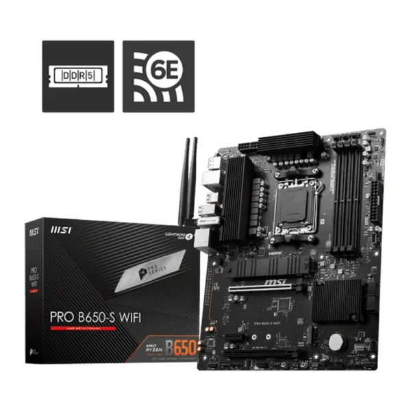MSI PRO B650-S WiFi AMD AM5 DDR5 ATX Motherboard