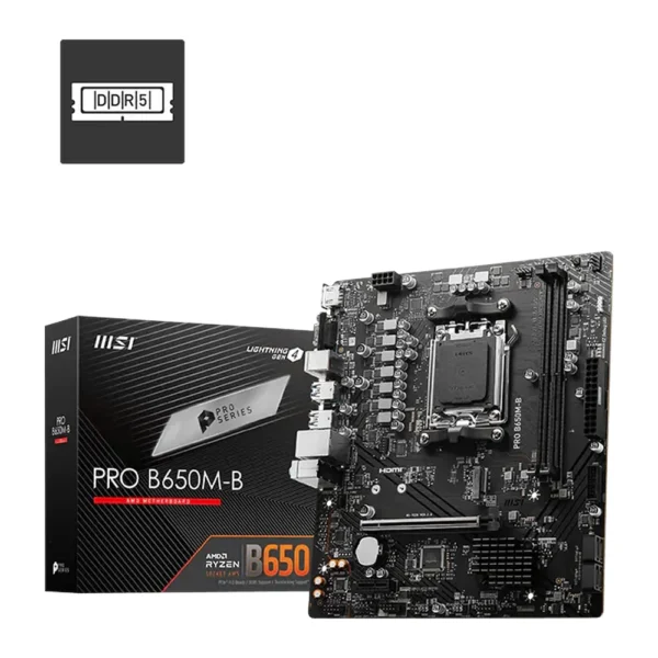 MSI PRO B650M-B DDR5 AMD AM5 microATX Motherboard