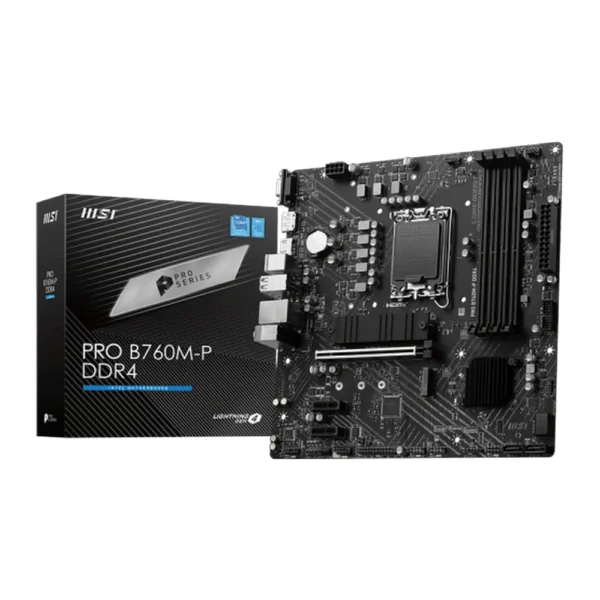 MSI Pro B760M-P LGA1700 DDR4 microATX Motherboard