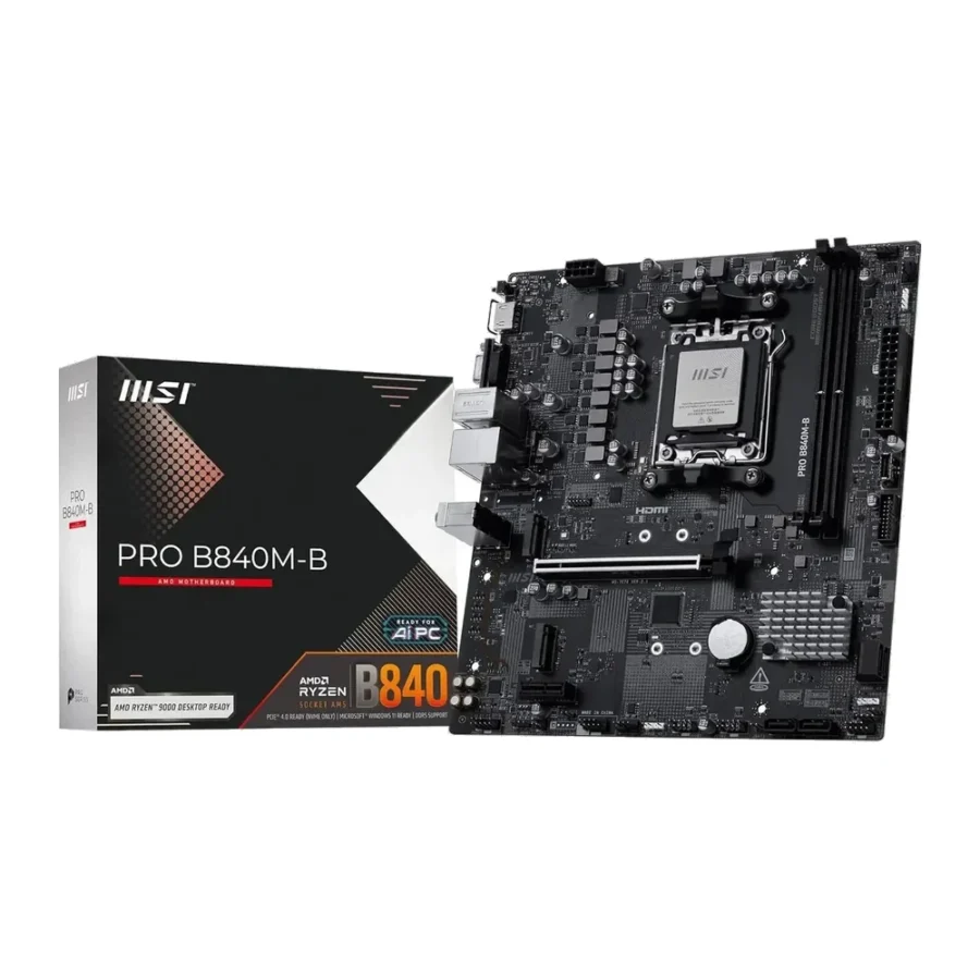 MSI Pro B840M-B DDR5 AMD AM5 microATX Motherboard