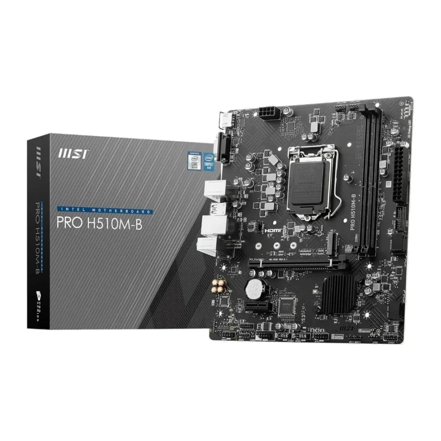 MSI Pro H510M-B LGA 1200 Intel 10th/11th Gen microATX Motherboard