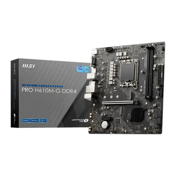 MSI Pro H610M-G DDR4 Micro-ATX Motherboard (Used)