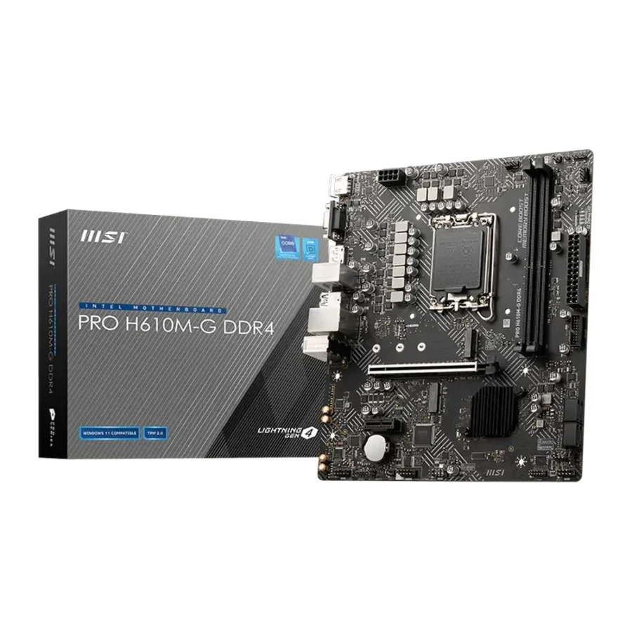 MSI Pro H610M-G DDR4 Micro-ATX Motherboard (Used)