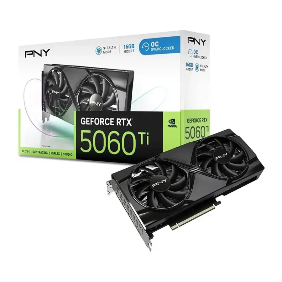 PNY GeForce RTX 5060 Ti OC Dual Fan 16GB Graphics Card