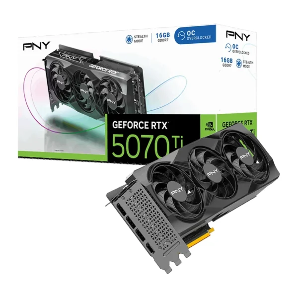 PNY GeForce RTX 5070 Ti Triple Fan OC 16GB Graphics Card