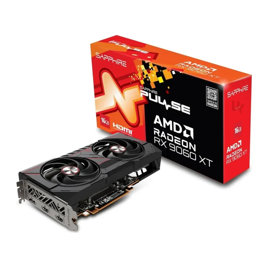 Sapphire Pulse Radeon RX 9060 XT OC 16GB Graphics Card