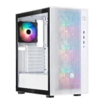 SilverStone FARA R1 PRO V2 White ARGB Mesh-Front ATX Mid-Tower Case with 4x 120mm ARGB Fans