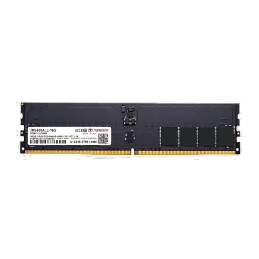 Transcend JetRam 16GB DDR5 6400MHz CL52 CUDIMM Desktop Memory