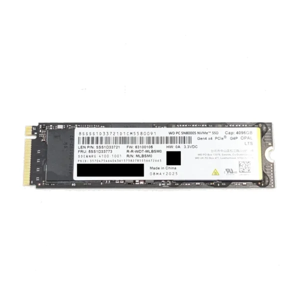 WD PC SN8000S 4TB M.2 2280 PCIe Gen4 x4 NVMe SSD (OEM)