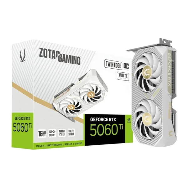 ZOTAC Gaming GeForce RTX 5060 Ti Twin Edge OC White Edition 16GB Graphics Card