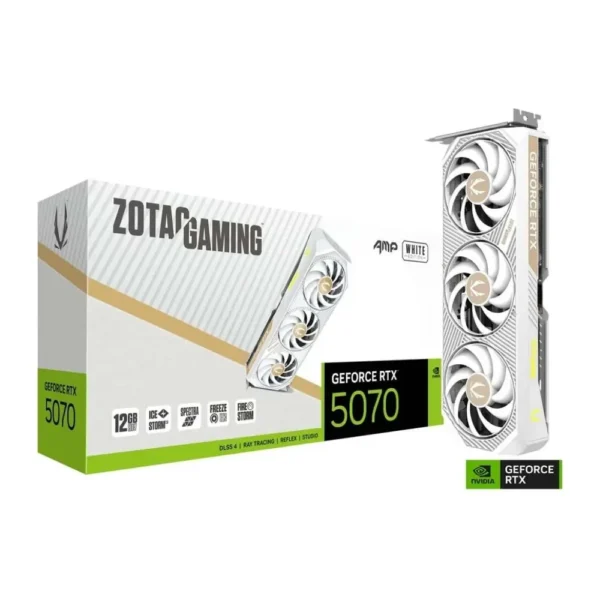 ZOTAC Gaming GeForce RTX 5070 AMP White Edition 12GB Graphics Card