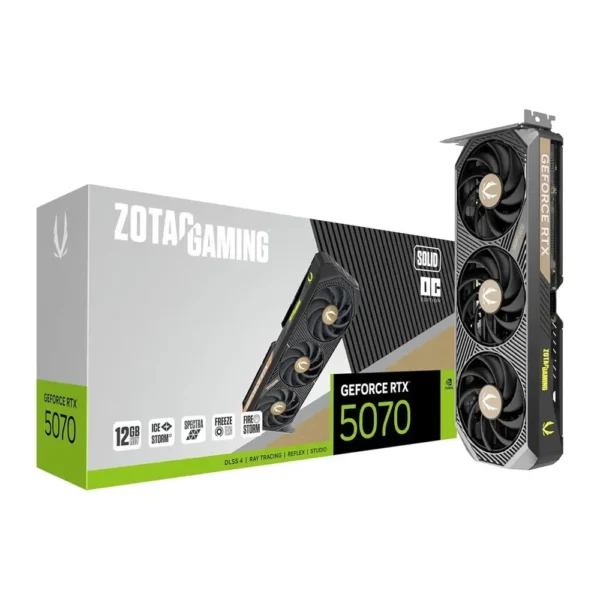 ZOTAC Gaming GeForce RTX 5070 Solid OC 12GB Graphics Card
