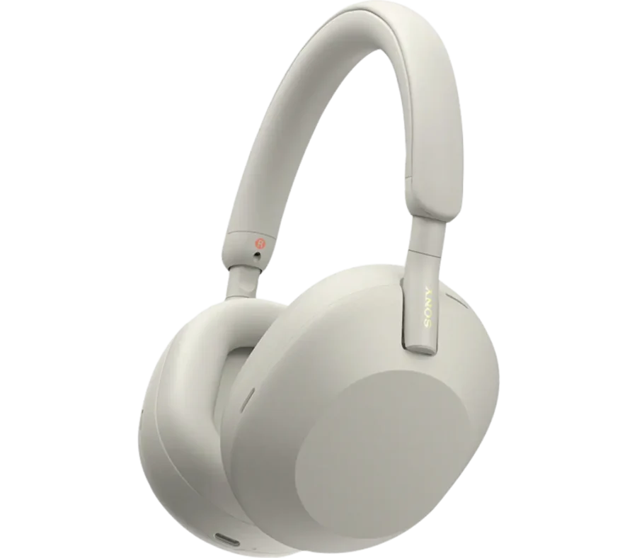 Sony WH-1000XM5 Wireless Headphones, Auto Noise Canceling Optimizer, Alexa Voice Control | Silver