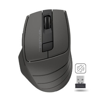 A4Tech FG30S Fstyler 2.4G Wireless Mouse, 2.4GHz, 2000 DPI, Silent Clicks, Grey