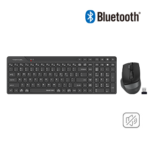 A4Tech FB2800C Air2 Desktop Set, Bluetooth And 2.4GHz, Quiet Key Keyboard, 8 Smart Hotkeys, Black