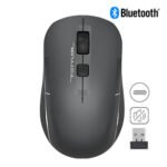 A4Tech FB26CS Air2 Bluetooth and 2.4G Wireless Mouse | Smoky Grey