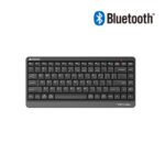 A4Tech FBK11 Wireless Keyboard, Bluetooth and 2.4GHz, Switch Up to 4 Devices, Compact Size, Multimedia Hot Keys, Grey
