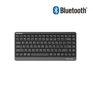 A4Tech FBK11 Wireless Keyboard, Bluetooth and 2.4GHz, Switch Up to 4 Devices, Compact Size, Multimedia Hot Keys, Grey
