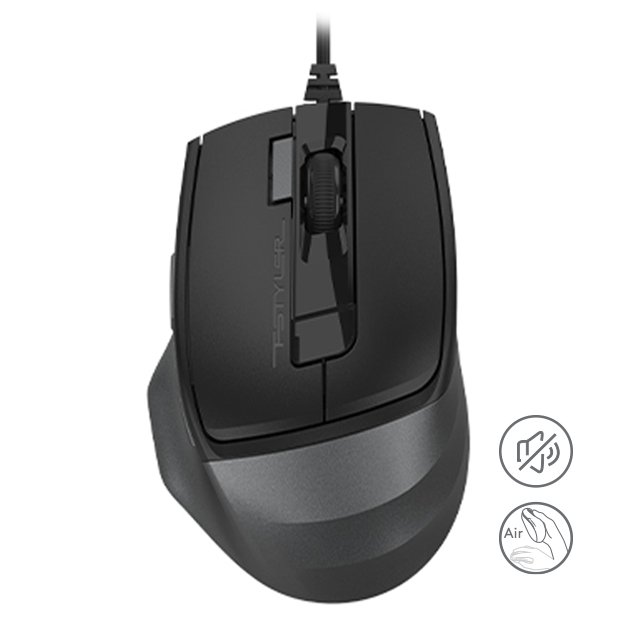 A4Tech Fstyler FM45S Air Dual-Function Air Mouse PC | Mac - Stone Grey