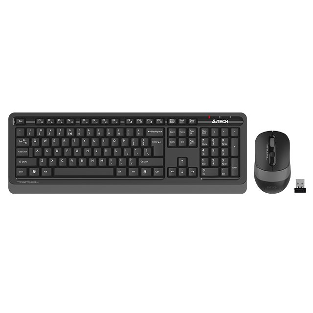 A4Tech Fstyler FG1010S 2.4G Power-Saving Wireless Desktop Set - Grey